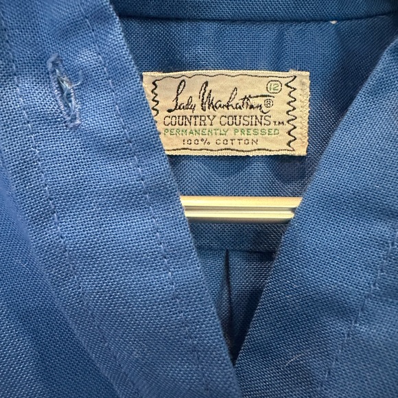 Bright Blue Wrinkle Resistant Button-Down Shirt - Picture 2 of 3